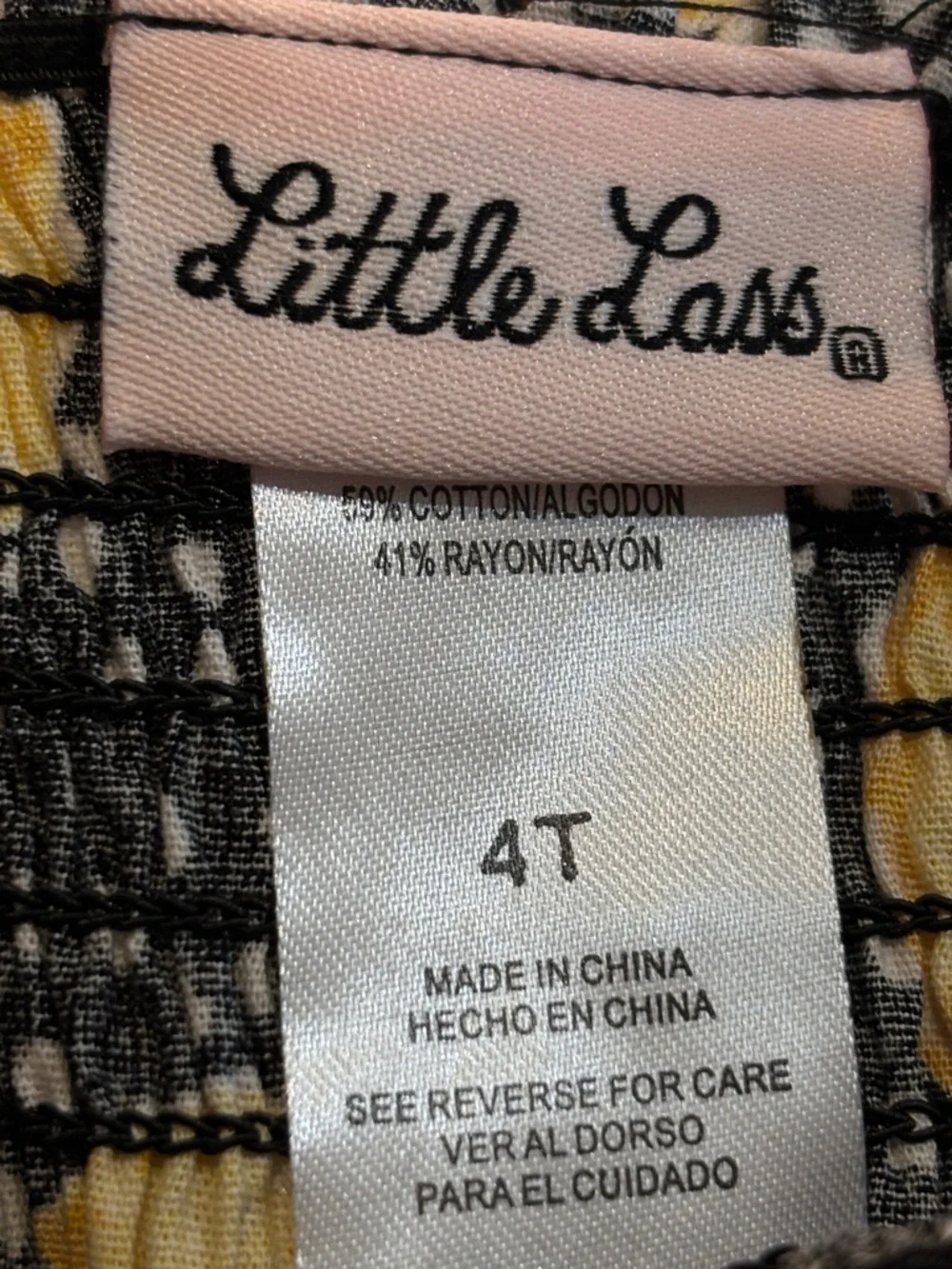 Little Lass Two-piece Smocked Top and Lace Shorts Set 4T NWT - Picture 5 of 6